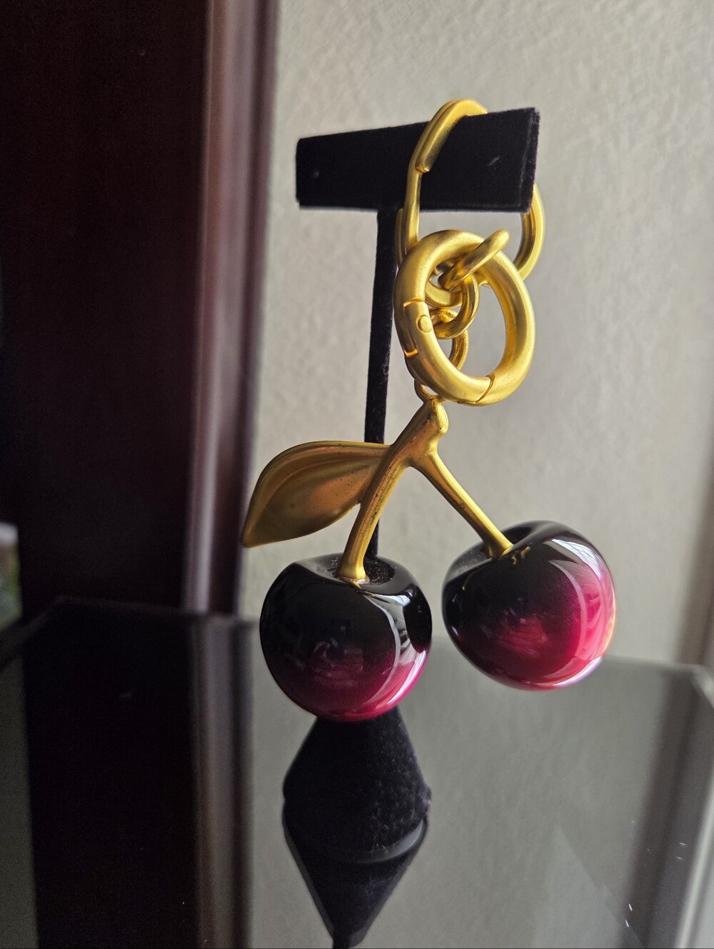 Ombre Cherry Keychain/Bag Charm, NWOT - Picture 2 of 5